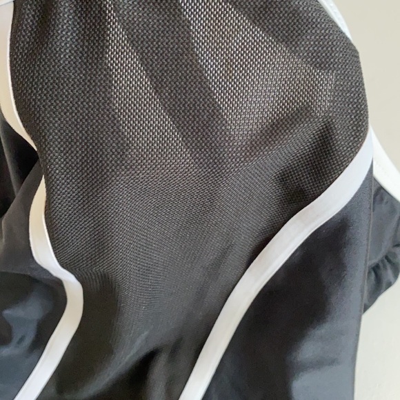 Speedo Black/White Strap V-neck Swim Tankini, Sz S - Picture 6 of 11